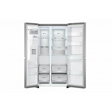 LG GSJV90PZAE Ψυγείο Ντουλάπα 635lt NoFrost Inox Υ179xΠ91.3xΒ73.5εκ.